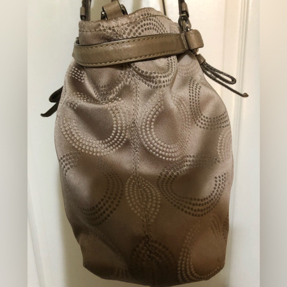 Coach Madison Op Art Dotted Shoulder Bag - Picture 4 of 12